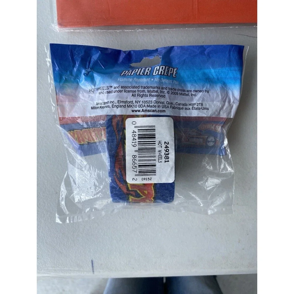Hot wheels speed city Birthday Party Lot Amscan 2009 Centerpiece Streamer